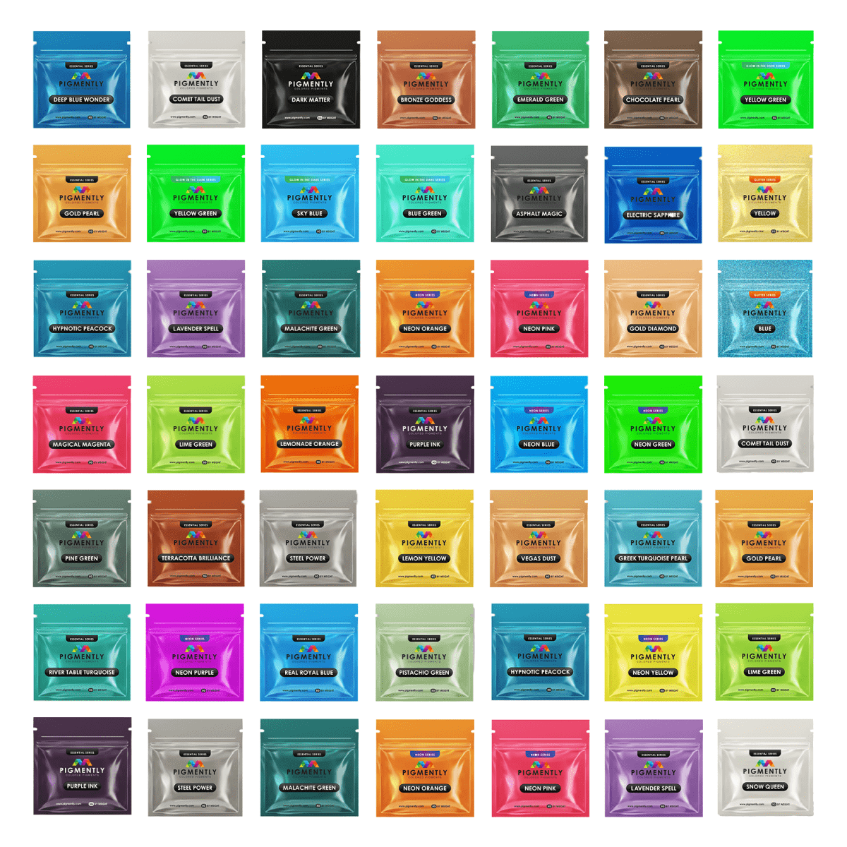 51 Mega Bundle Epoxy Powder Pigments - SiliNOT!