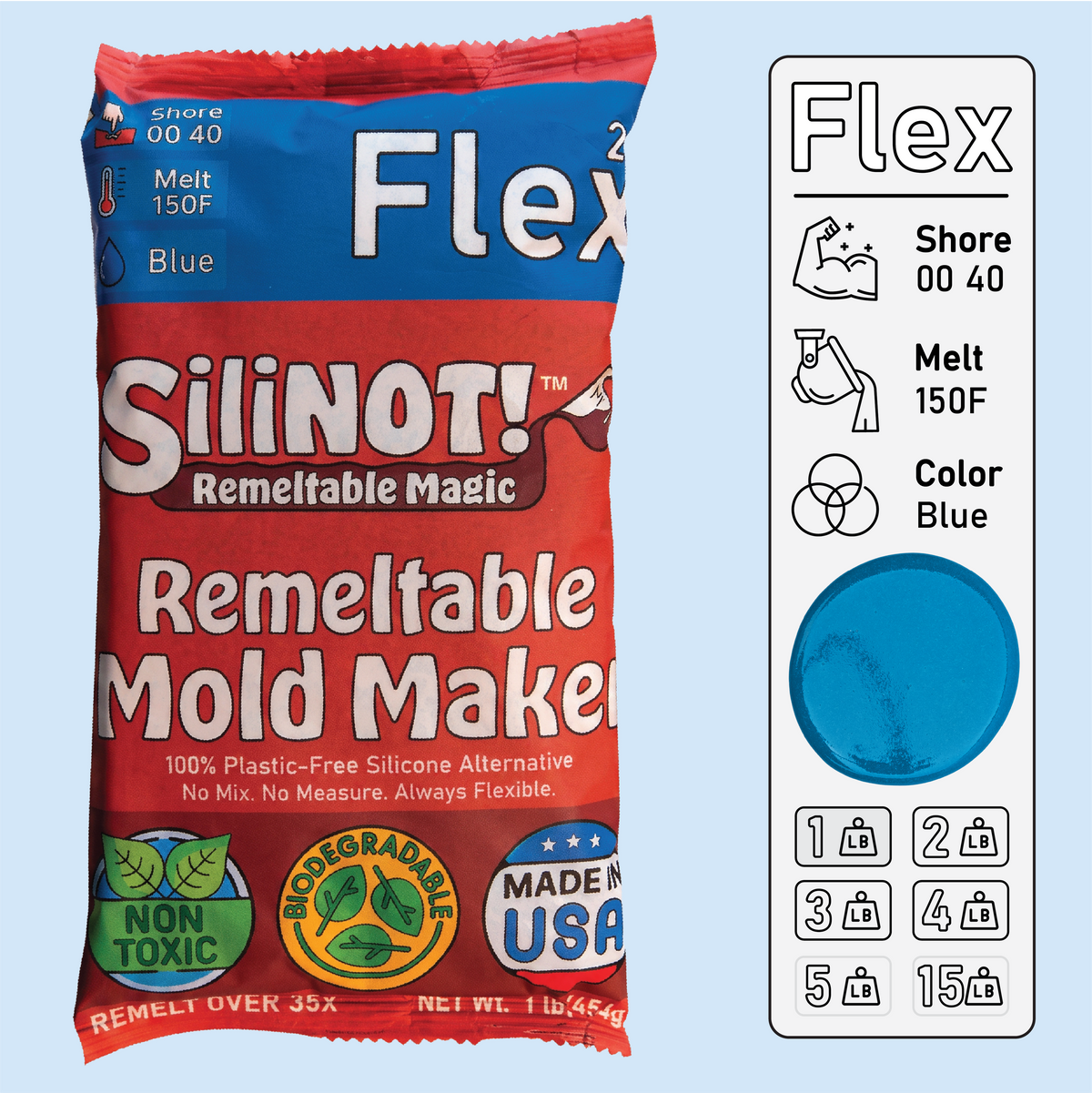 Flex 2.0 | Remeltable Silicone Free Mold Maker