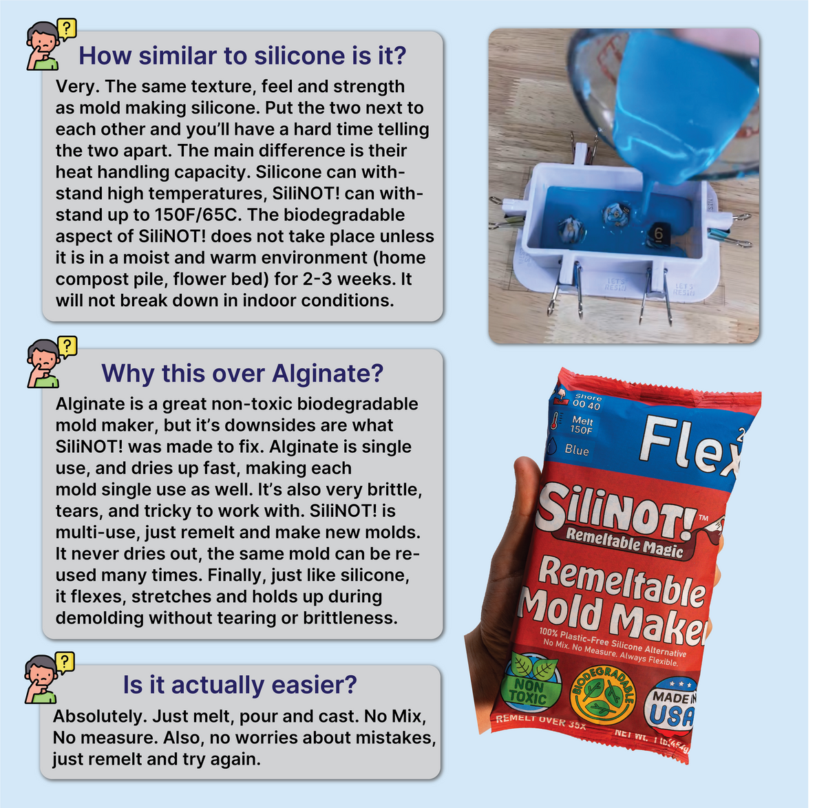 Flex 2.0 | Remeltable Silicone Free Mold Maker