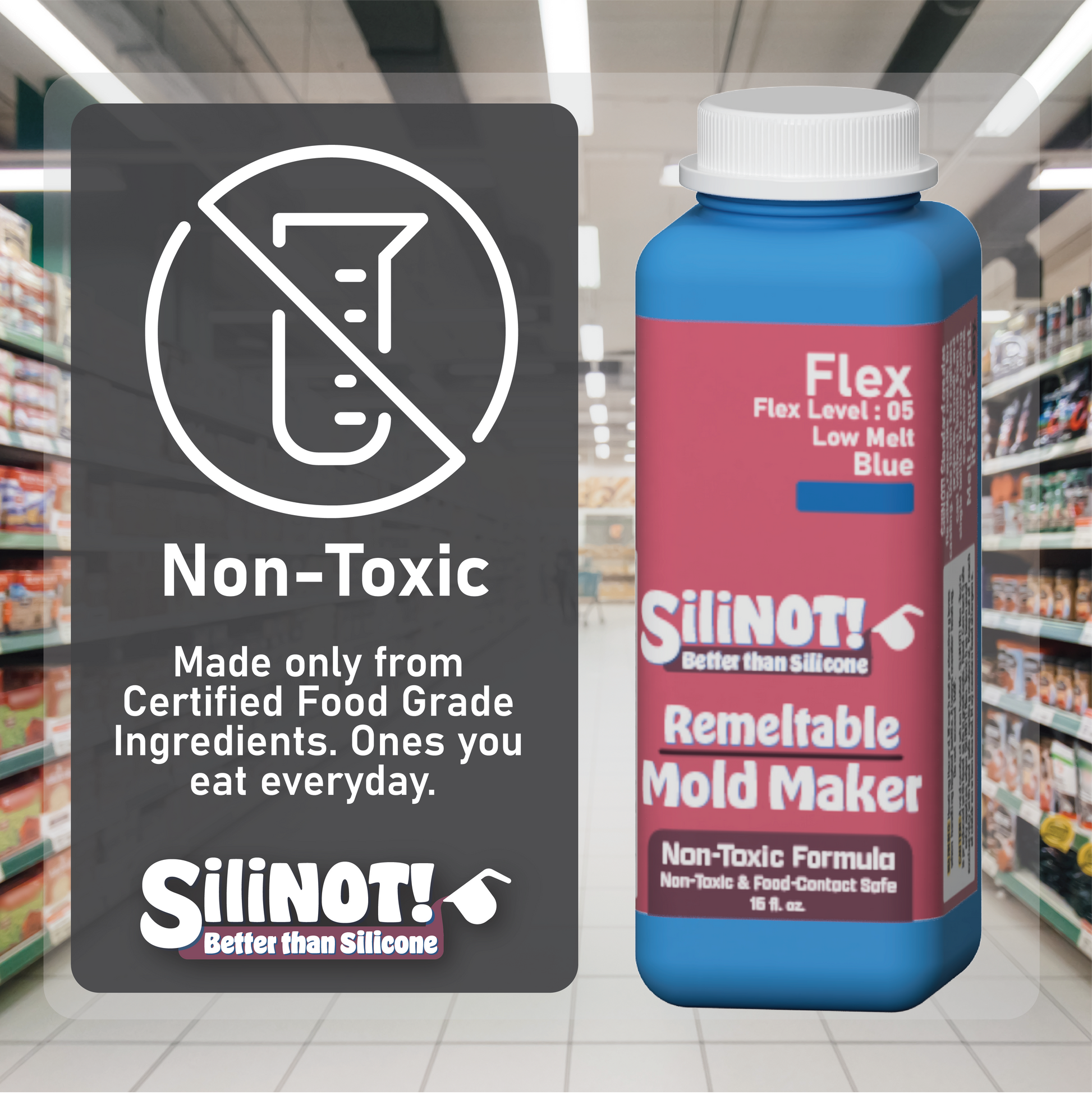 Remeltable Non-Toxic Silicone Alternative Mold MakerSiliNOT! Non-Toxic -  SiliNOT!