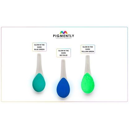 Blue/Green Glow in the Dark Epoxy Powder Pigment - SiliNOT!