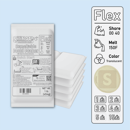 Bulk | Flex 2.0 | Remeltable Silicone Free Mold Maker - SiliNOT!