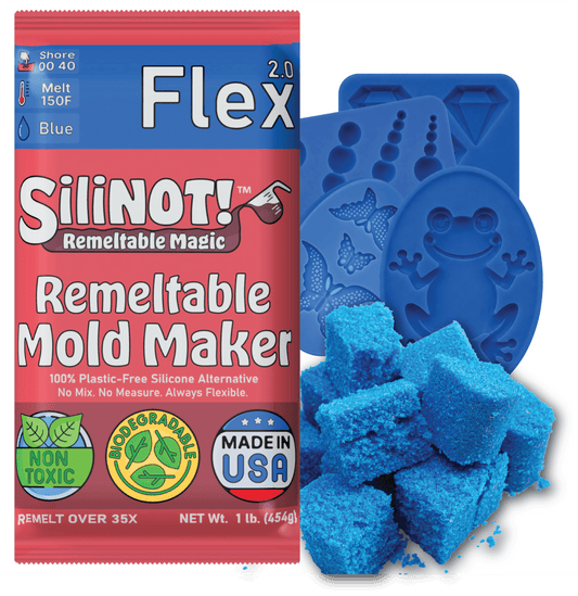 Flex 2.0 | Remeltable Non - Toxic Eco - Friendly Mold Maker Case Pack - SiliNOT!