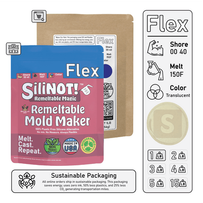 Flex | Remeltable Silicone Free Mold Maker - SiliNOT!