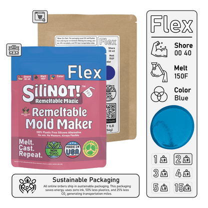 Flex | Remeltable Silicone Free Mold Maker - SiliNOT!