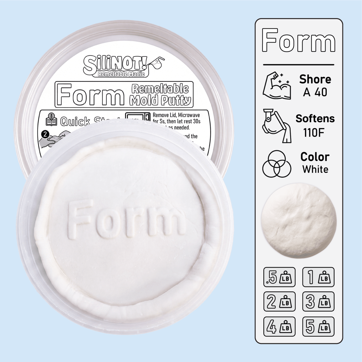 Form | Remeltable Mold Putty - SiliNOT!