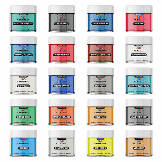 Mica Powder Pigments 20 Bundle Pack - SiliNOT!
