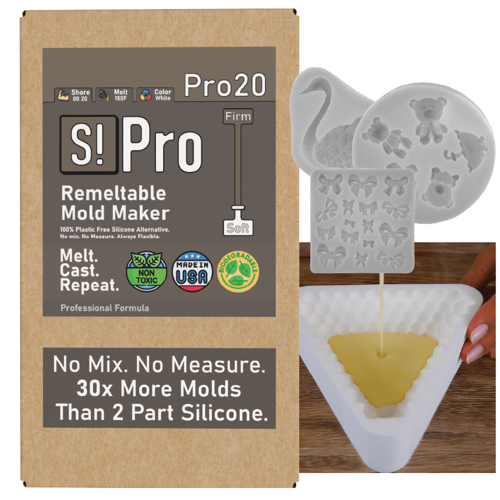 Pro Series | High Detail Silicone Free Mold Maker | Remeltable & Biodegradable - SiliNOT!