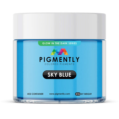 Sky Blue Glow in the Dark Epoxy Powder Pigment - SiliNOT!