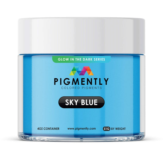 Sky Blue Glow in the Dark Epoxy Powder Pigment - SiliNOT!