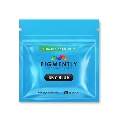 Sky Blue Glow in the Dark Epoxy Powder Pigment - SiliNOT!